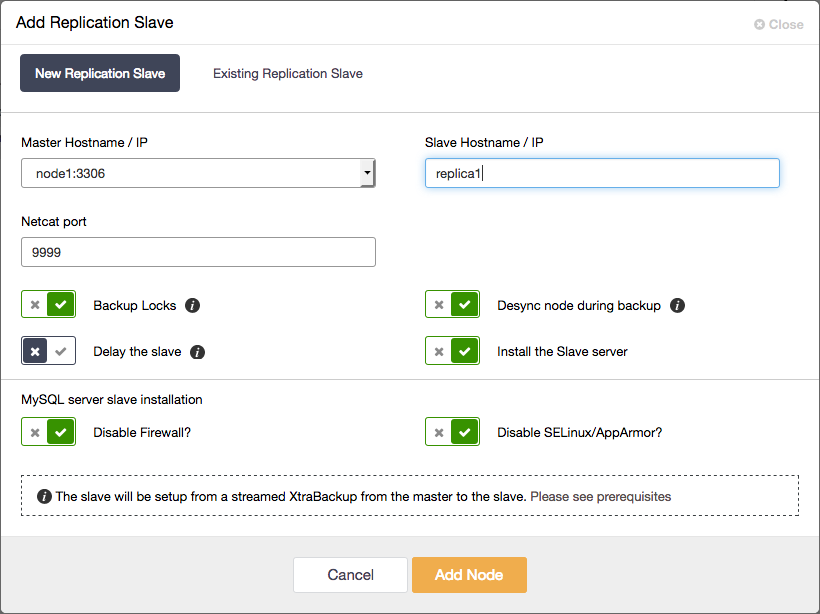 Adding an asynchronous replication slave to Galera Cluster using ClusterControl