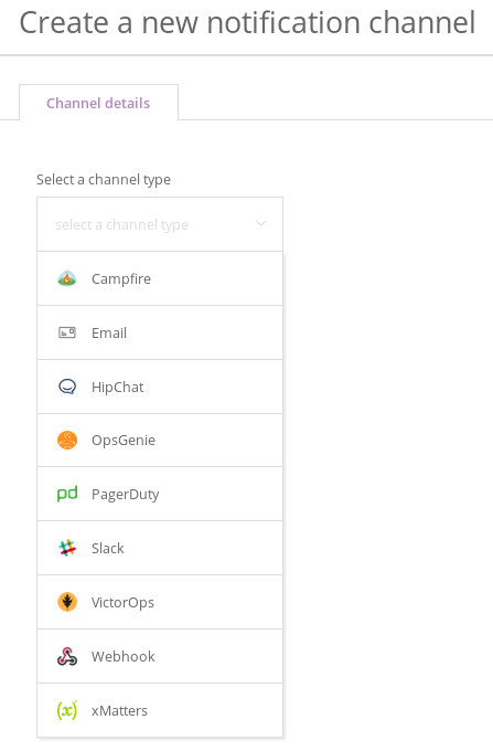 New Relic Channel Types