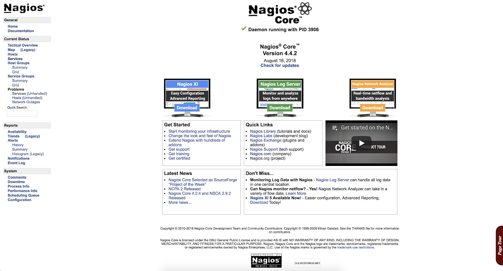 Nagios Web Access