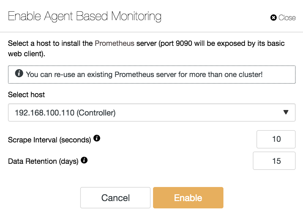  Enable Agent-Based Monitoring