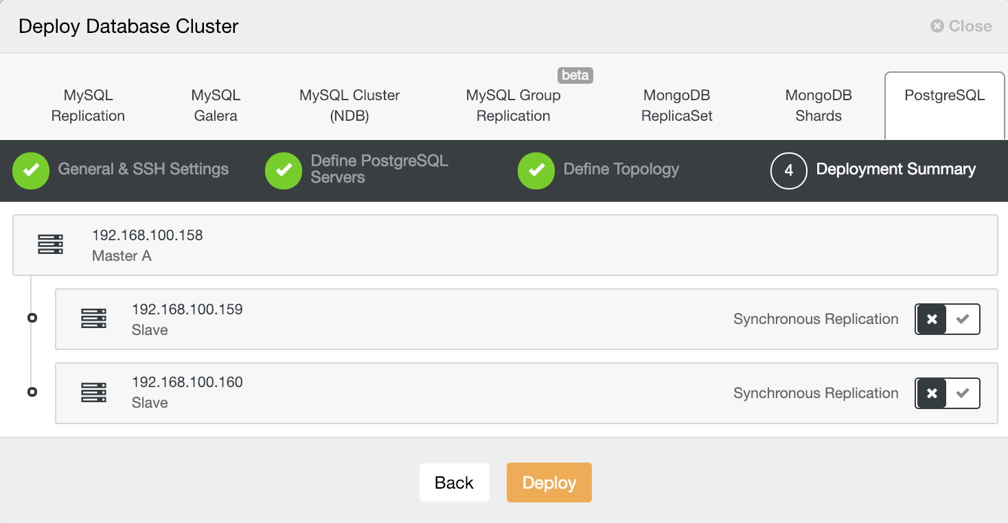 ClusterControl Deploy Information 4