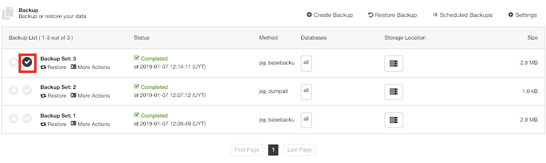 ClusterControl Verified Backup