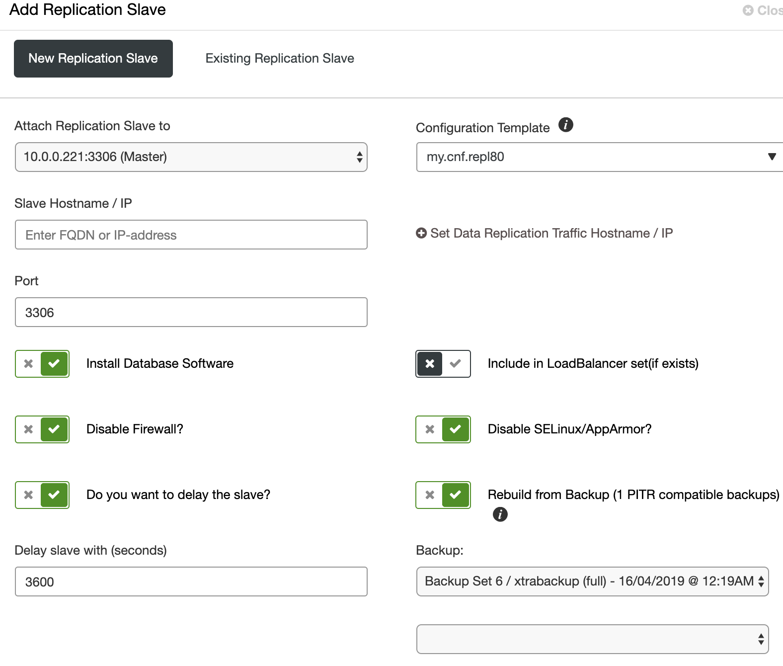 ClusterControl Scaling MySQL