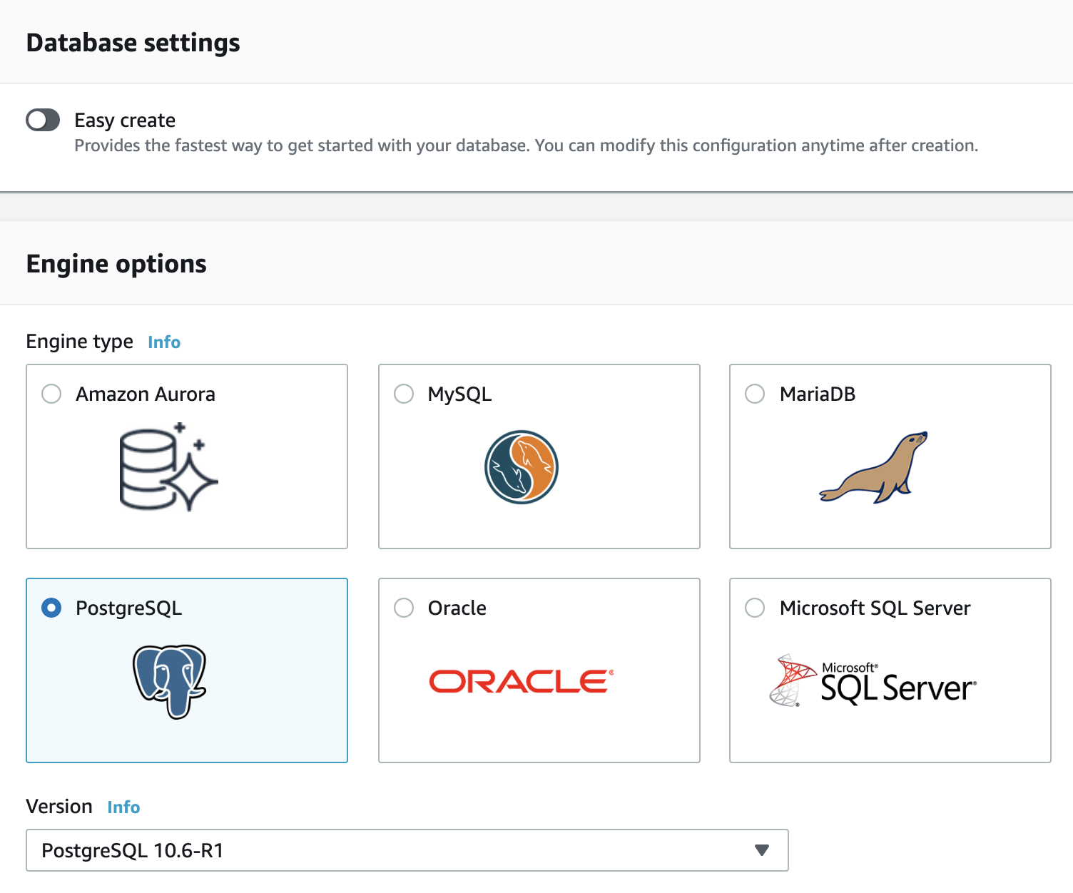 Choose a Database to Deploy on Amazon RDS