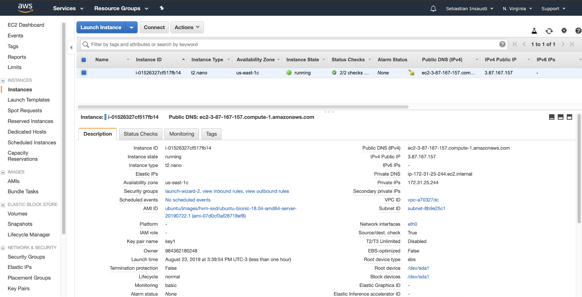 Launch AWS EC2 Instance