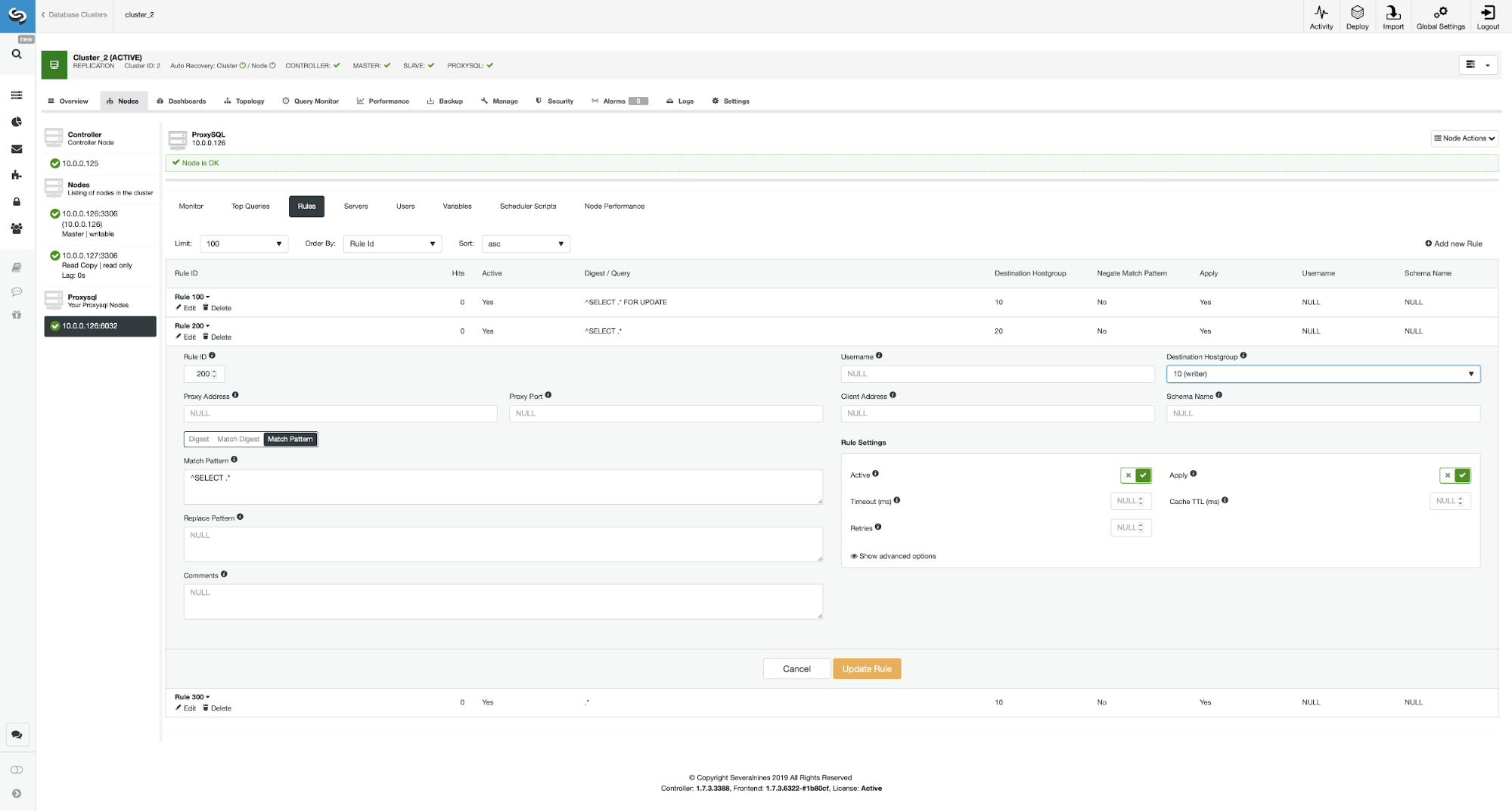 ProxySQL Configuration - ClusterControl