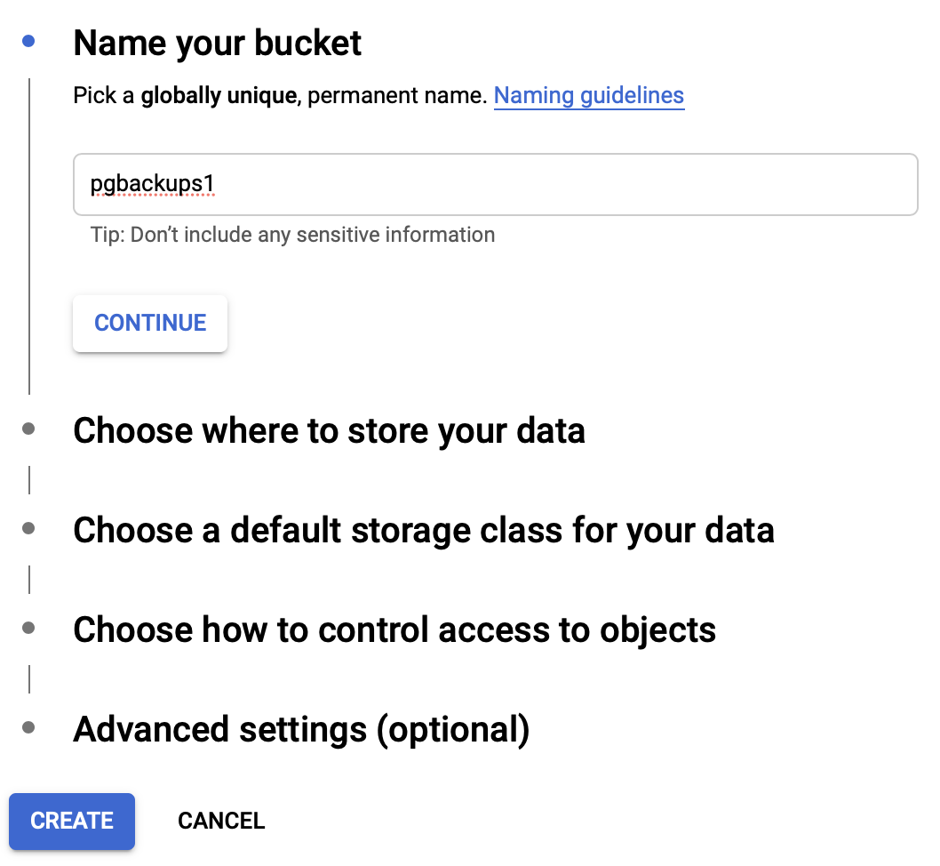 Name Your Bucket - Google Cloud 