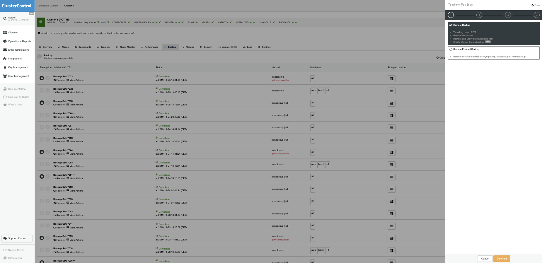 mysql enterprise backup