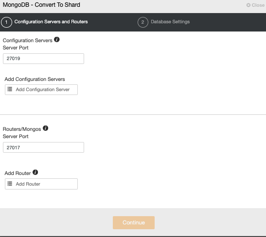 ClusterControl Convert MongoDB 4.2 ReplicaSet to Shard