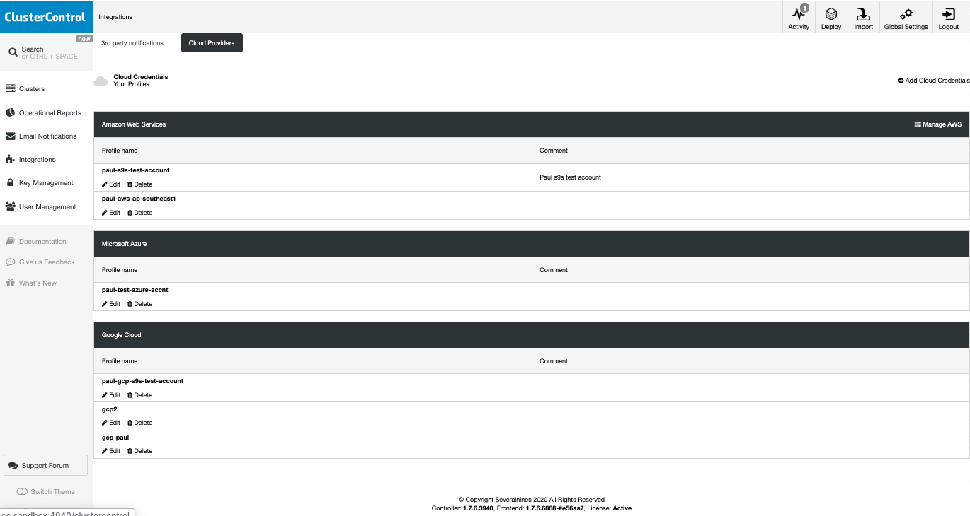 Multi-Cloud Database Deployments with ClusterControl