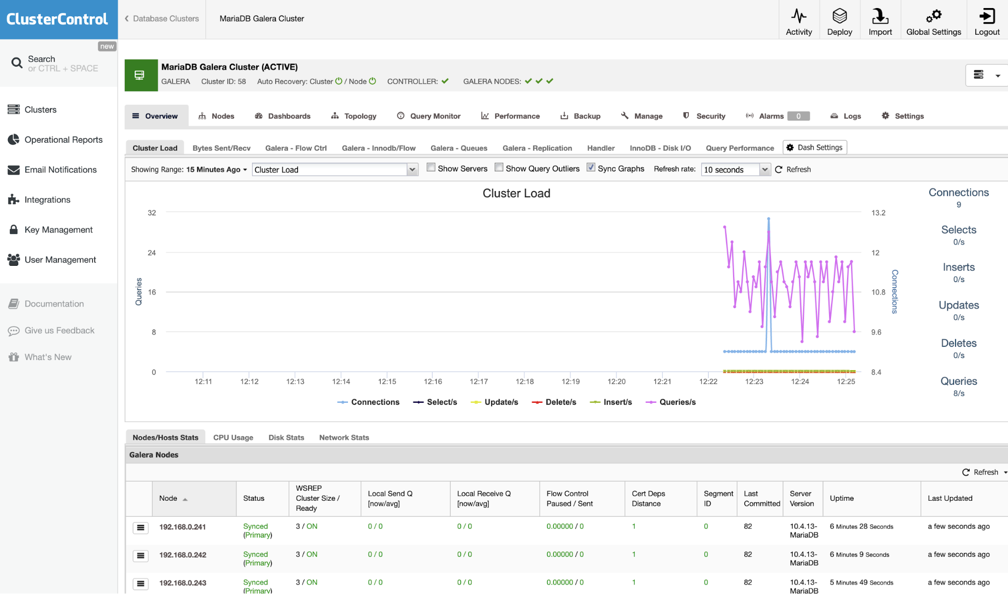 Import MariaDB Cluster