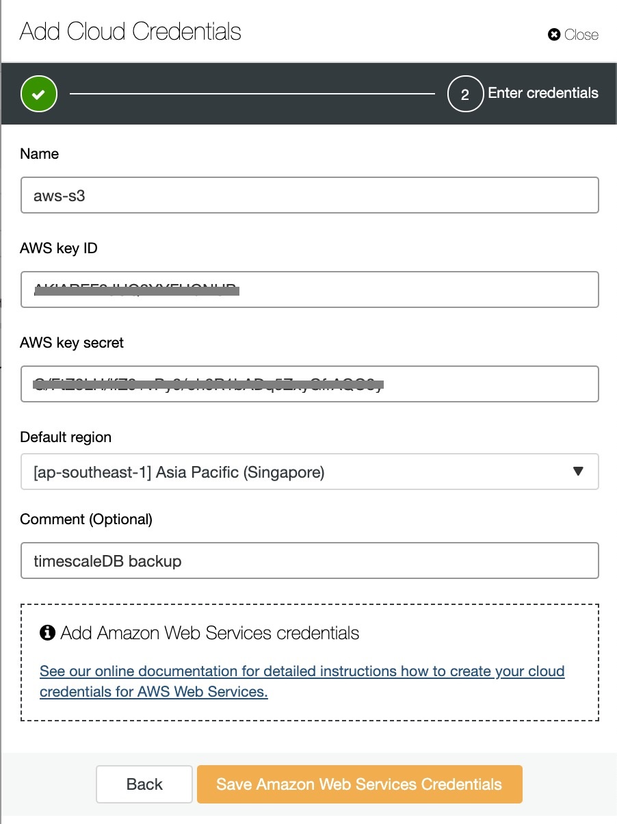 Storing Your TimescaleDB Backups in the Cloud