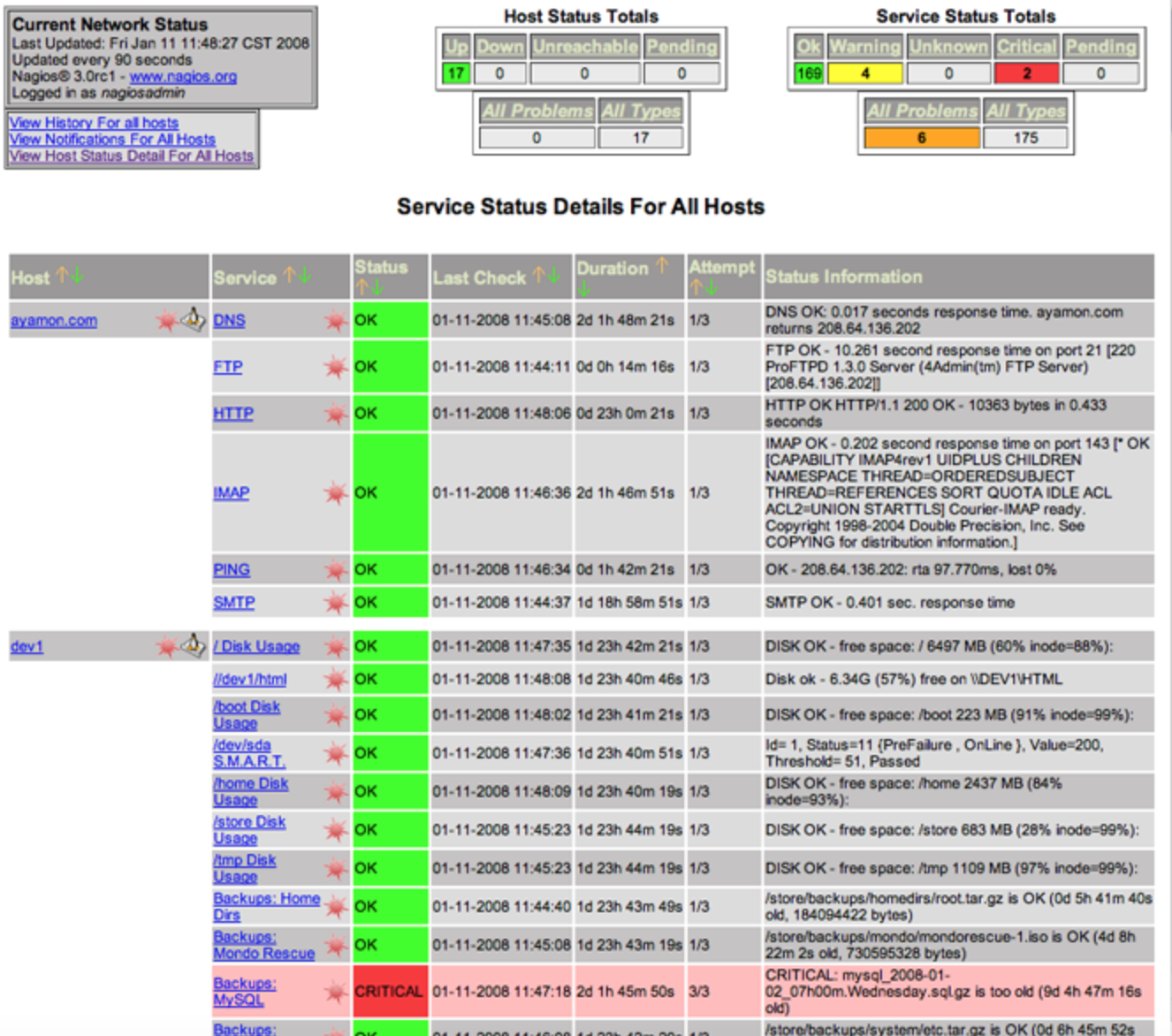 mysql enterprise agent status timedout nagios