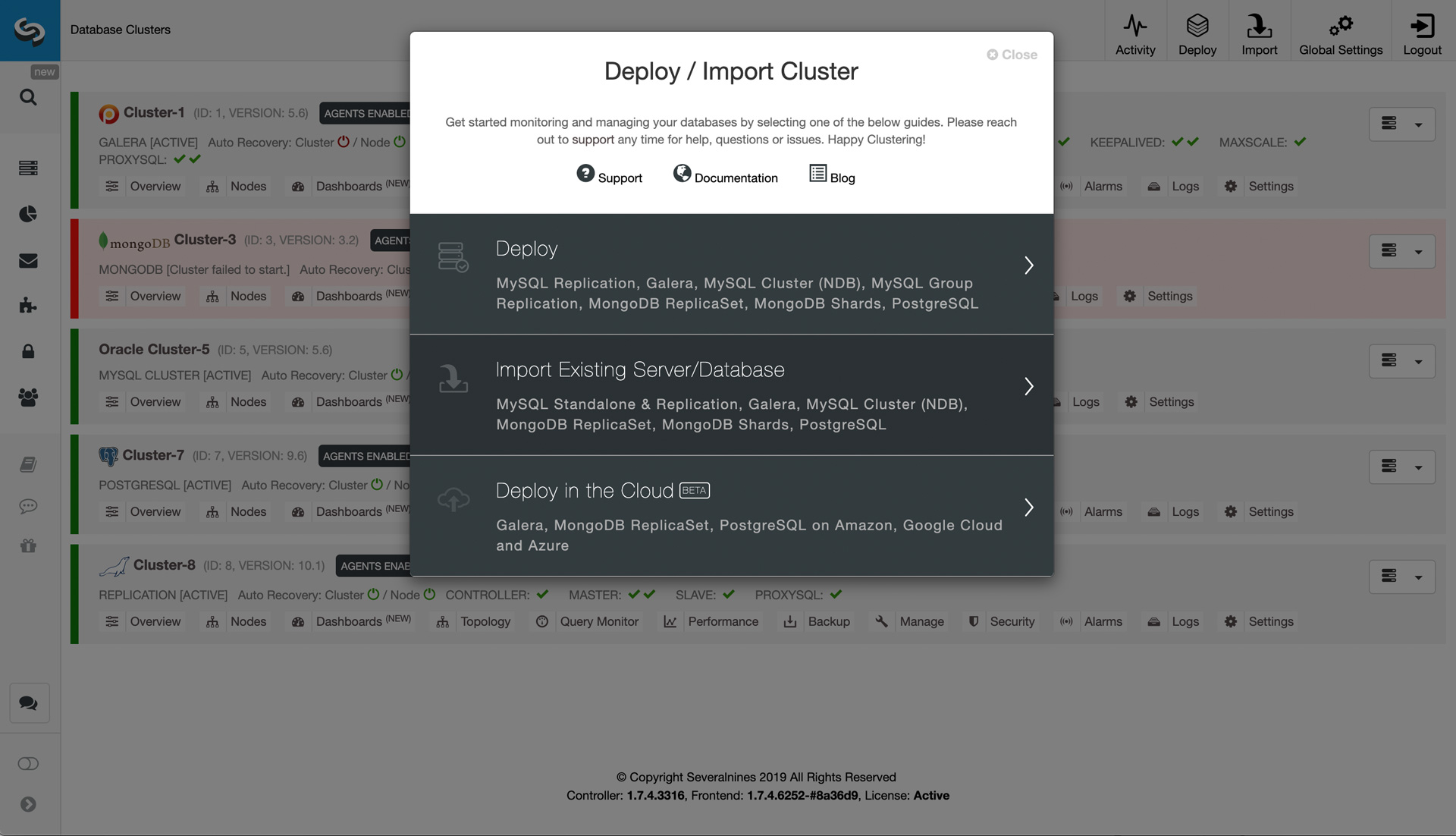 ClusterControl Hybrid Cloud Ops Features | Severalnines