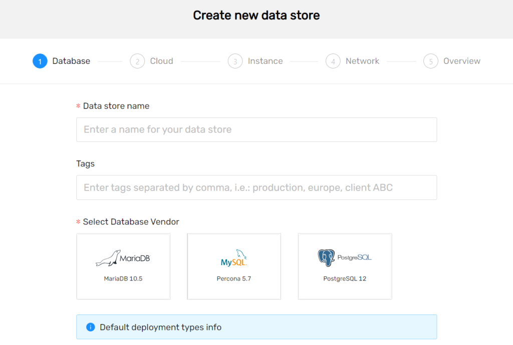 Creating a Data Store