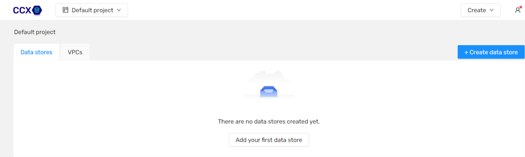 Adding a Data Store