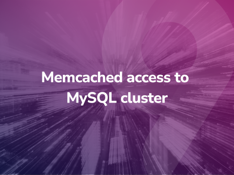 memecached access to MySQL cluster