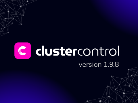 ClusterControl 1.9.8. Product Update