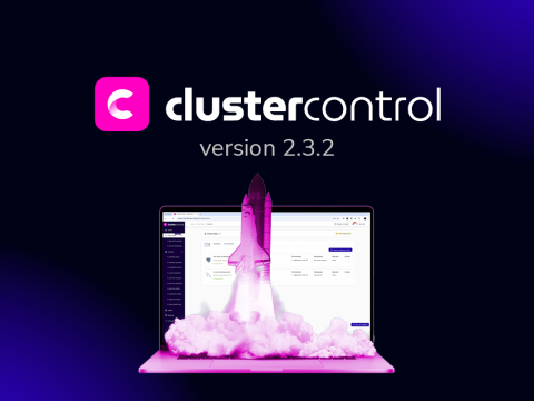 hero image for clustercontrol v2.3.2 release announcement