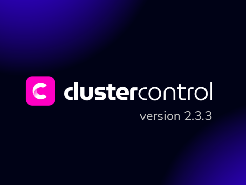 hero image for clustercontrol release v2.3.3