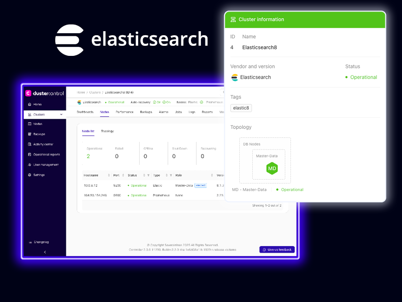 ClusterControl and Elasticsearch