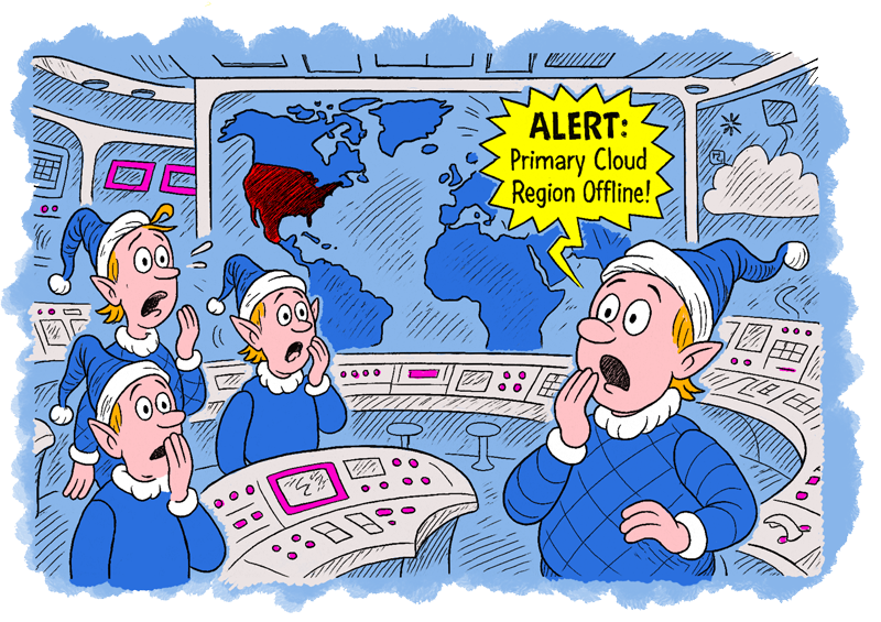 Santas data blackout